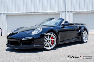 Porsche 991 911 Turbo Cab on Center Lock 20in Savini SV40d Wheels
