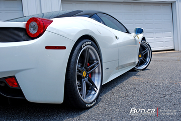 Ferrari 458 Italia on Custom 21in Avant Garde AGL15 Wheels