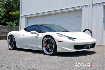Ferrari 458 Italia on Custom 21in Avant Garde AGL15 Wheels