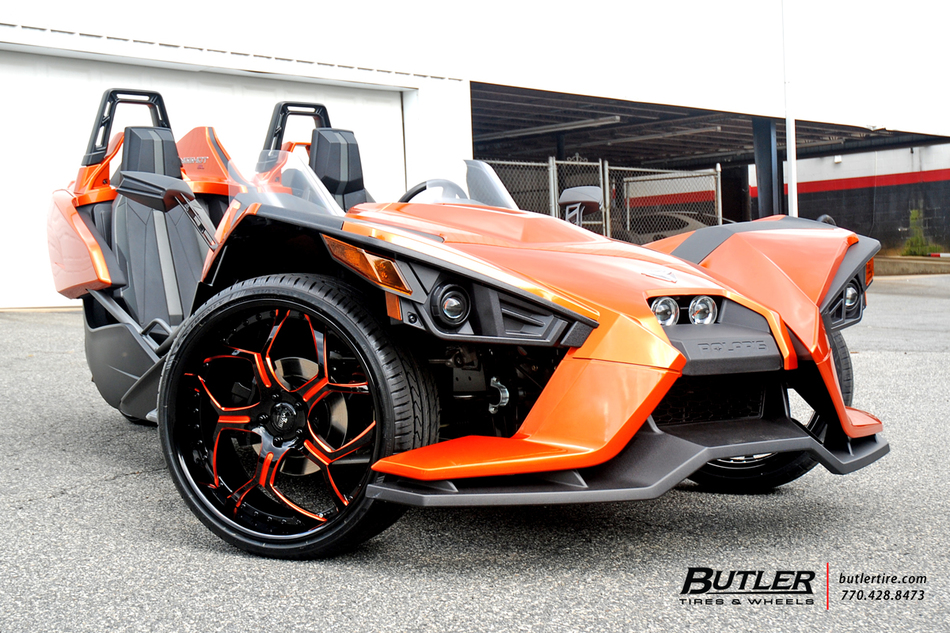 Polaris Slingshot on Custom 22in Savini SV53 Wheels Trending at