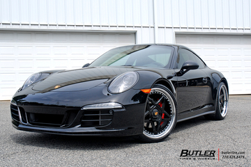 Porsche 911 Carrera GTS on custom 21in Center Lock Avant Garde F132 Wheels