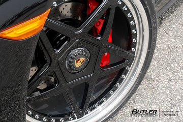 Porsche 911 Carrera GTS on custom 21in Center Lock Avant Garde F132 Wheels