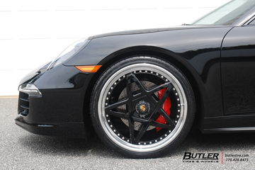 Porsche 911 Carrera GTS on custom 21in Center Lock Avant Garde F132 Wheels