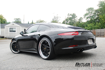 Porsche 911 Carrera GTS on custom 21in Center Lock Avant Garde F132 Wheels