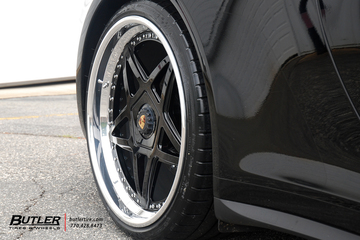 Porsche 911 Carrera GTS on custom 21in Center Lock Avant Garde F132 Wheels