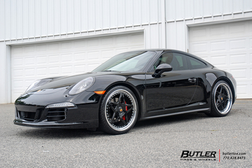 Porsche 911 Carrera GTS on custom 21in Center Lock Avant Garde F132 Wheels
