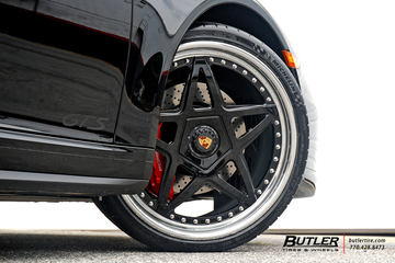 Porsche 911 Carrera GTS on custom 21in Center Lock Avant Garde F132 Wheels