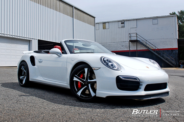 Porsche 991 911 Turbo Cab on 21in Savini SV29 Wheels