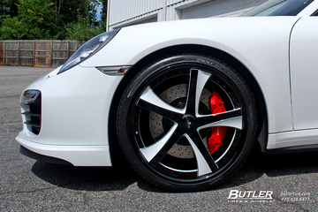 Porsche 991 911 Turbo Cab on 21in Savini SV29 Wheels