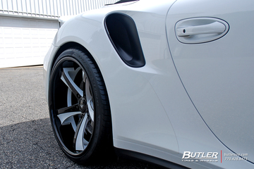 Porsche 991 911 Turbo Cab on 21in Savini SV29 Wheels