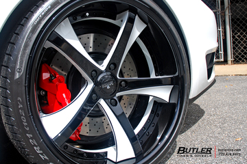 Porsche 991 911 Turbo Cab on 21in Savini SV29 Wheels