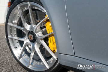Porsche 911 Turbo S on custom 21in Center Lock Niche Targa Mono II Wheels