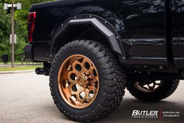 #40sNOLIFT Ford F350 Super Duty on 24in Grid Off-Road GF7 Wheels