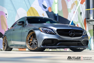 Monster Mercedes C63S AMG Coupe Edition 1 on AG Luxury AGL43 Wheels