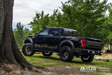 Lifted 2018 Ford Raptor with 22x12in Grid Off-Road GF2 Wheels and Toyo MT Tires