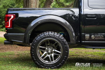 Lifted 2018 Ford Raptor with 22x12in Grid Off-Road GF2 Wheels and Toyo MT Tires