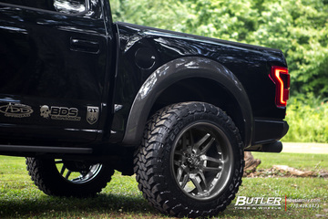 Lifted 2018 Ford Raptor with 22x12in Grid Off-Road GF2 Wheels and Toyo MT Tires