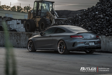 Lowered Renntech Edition 1 Mercedes C63S Coupe on 21in Vossen S21-01 Wheels