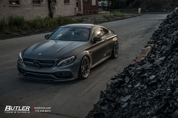 Edition 1 Mercedes C63s Coupe on custom Vossen S21-01 Wheels is anything but subtle
