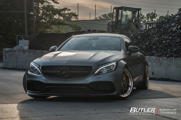 Edition 1 Mercedes C63s Coupe on custom Vossen S21-01 Wheels is anything but subtle