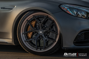 Edition 1 Mercedes C63s Coupe on custom Vossen S21-01 Wheels is anything but subtle