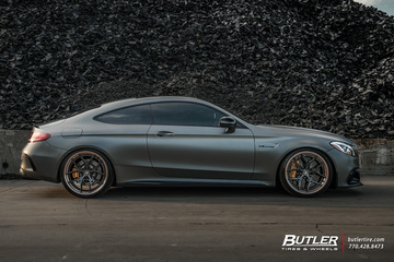 Edition 1 Mercedes C63s Coupe on custom Vossen S21-01 Wheels is anything but subtle