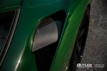 Lowered Verde Abetone Novitec Ferrari 488 GTB on HRE RS105 Wheels and Pirelli Tires  