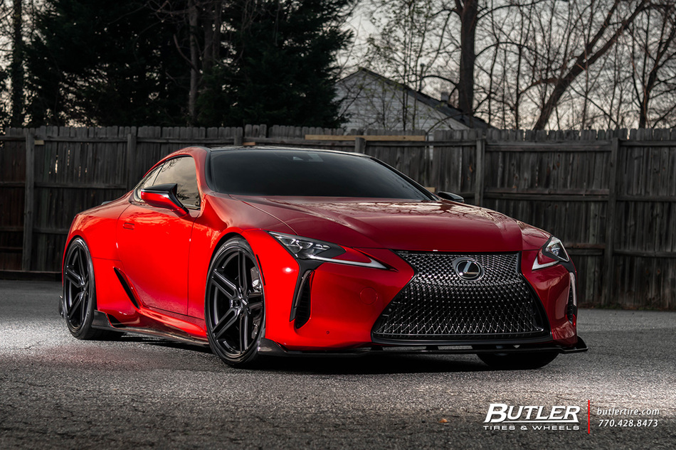 Lexus Lc500 With 22in Vossen Hf 1 Wheels And Pirelli Tires With Artisan Spirits Aero 2