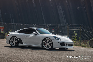 Porsche 911 Carrera S with 21in Rotiform FUC Wheels and Michelin Pilot Sport 4S Tires 