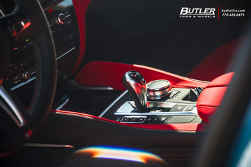 Lowered BMW X5M with 22in Vossen HF-1 Wheels and Vredestein Tires