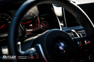 Lowered BMW X5M with 22in Vossen HF-1 Wheels and Vredestein Tires