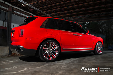 Rolls Royce Cullinan with 24in Forgiato Tecnica Tec 3.6 Wheels and Pirelli Scorpion Zero Tires