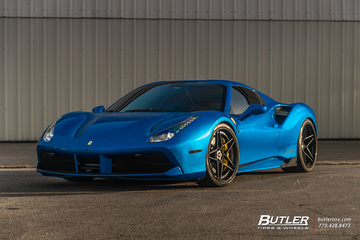 Ferrari 488 Spider on AG Luxury AGL42 Wheels by Butler Tires and Wheels in Atlanta, Ga.