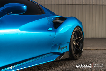 Ferrari 488 Spider on AG Luxury AGL42 Wheels by Butler Tires and Wheels in Atlanta, Ga.