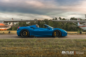 Ferrari 488 Spider on AG Luxury AGL42 Wheels by Butler Tires and Wheels in Atlanta, Ga.