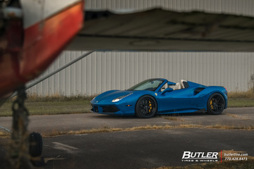 Ferrari 488 Spider on AG Luxury AGL42 Wheels by Butler Tires and Wheels in Atlanta, Ga.