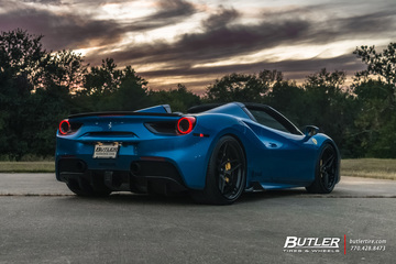 Ferrari 488 Spider on AG Luxury AGL42 Wheels by Butler Tires and Wheels in Atlanta, Ga.