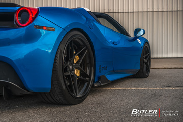 Ferrari 488 Spider on AG Luxury AGL42 Wheels by Butler Tires and Wheels in Atlanta, Ga.