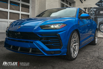 Lamborghini Urus on 24in AG Luxury F538 Wheels by Butler Tires and Wheels in Atlanta, Ga.