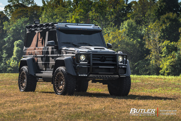 Brabus Camo Wrapped Mercedes 4x4 Squared with 22in Formula Defender Wheels and Toyo RT Tires