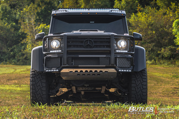 Brabus Camo Wrapped Mercedes 4x4 Squared with 22in Formula Defender Wheels and Toyo RT Tires