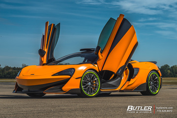 McLaren 600LT on Custom 20in and 21in HRE S200 Wheels