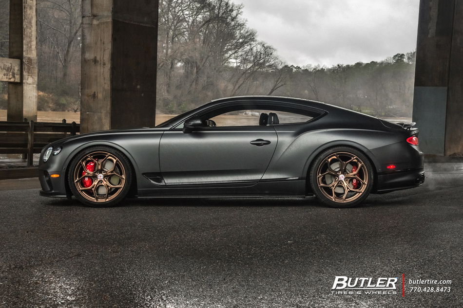 Bentley Gt With 22in Hre P111 Sc Wheels And Pirelli P Zero Tires 26