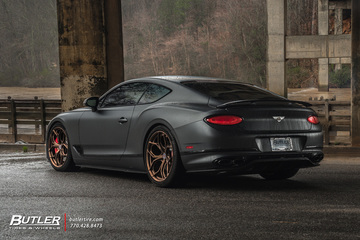 2020 Bentley GT with 22in custom HRE P111SC Wheels