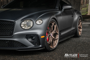 2020 Bentley GT with 22in custom HRE P111SC Wheels