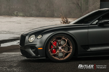 2020 Bentley GT with 22in custom HRE P111SC Wheels
