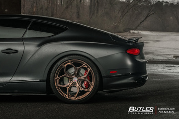 2020 Bentley GT with 22in custom HRE P111SC Wheels