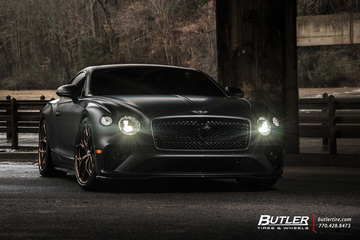 2020 Bentley GT with 22in custom HRE P111SC Wheels