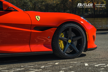 Ferrari Portofino with 20in Front and 21in Rear Vossen CG-201 Wheels and Michelin Pilot Sport 4S Tires with Capristo Exhaust