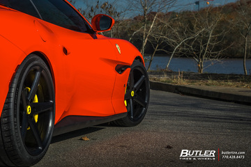Ferrari Portofino with 20in Front and 21in Rear Vossen CG-201 Wheels and Michelin Pilot Sport 4S Tires with Capristo Exhaust